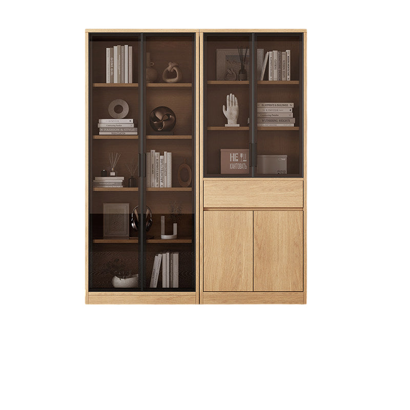 Office Bookcase Glass Door Storage Cabinet Display Unit 80–240cm