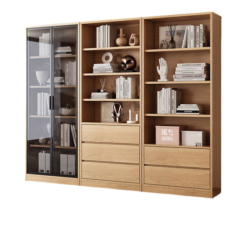 Office Bookcase Glass Door Storage Cabinet Display Unit 80–240cm