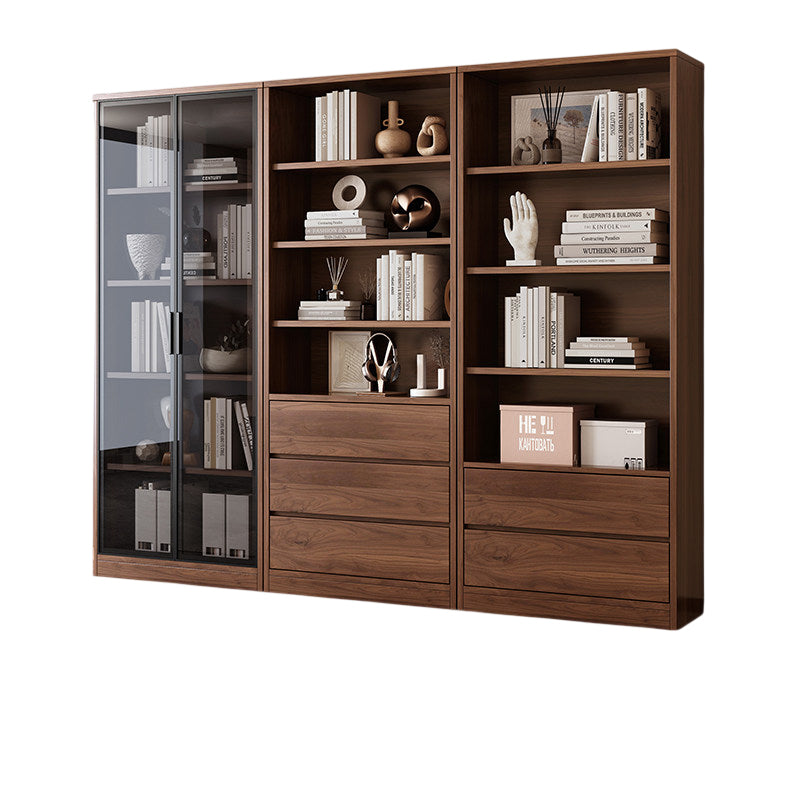Office Bookcase Glass Door Storage Cabinet Display Unit 80–240cm