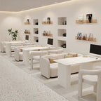 ArvionFurn Modern Banquette Seating & Table Set for Bridal Shops, Studios, Salons & Cafés