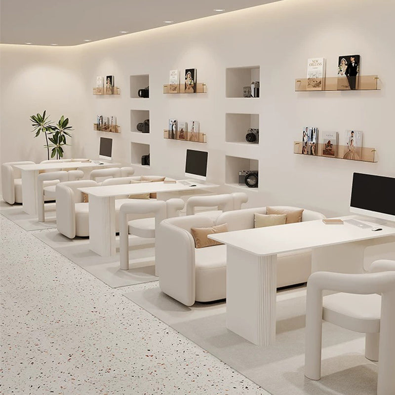 ArvionFurn Modern Banquette Seating & Table Set for Bridal Shops, Studios, Salons & Cafés