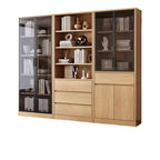 Office Bookcase Glass Door Storage Cabinet Display Unit 80–240cm