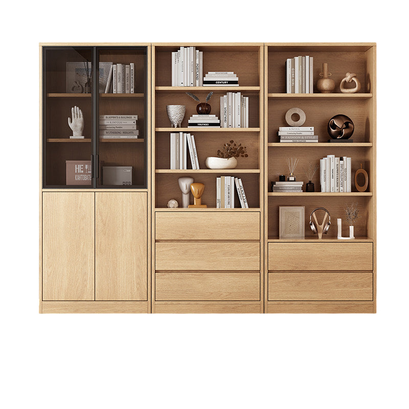 Office Bookcase Glass Door Storage Cabinet Display Unit 80–240cm