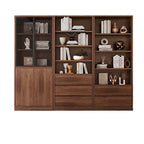 Office Bookcase Glass Door Storage Cabinet Display Unit 80–240cm