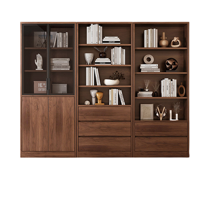 Office Bookcase Glass Door Storage Cabinet Display Unit 80–240cm