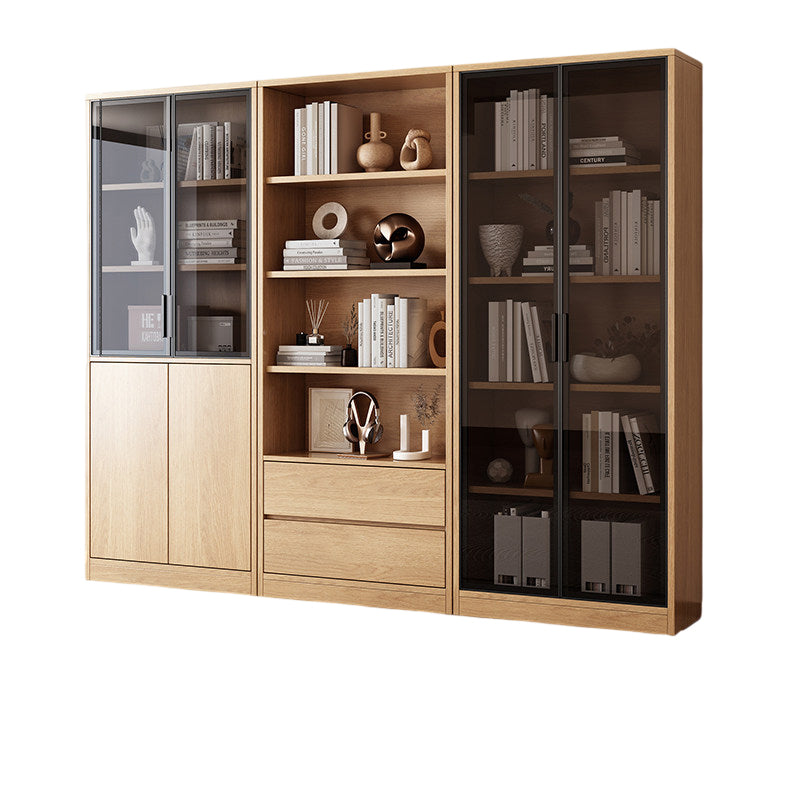 Office Bookcase Glass Door Storage Cabinet Display Unit 80–240cm