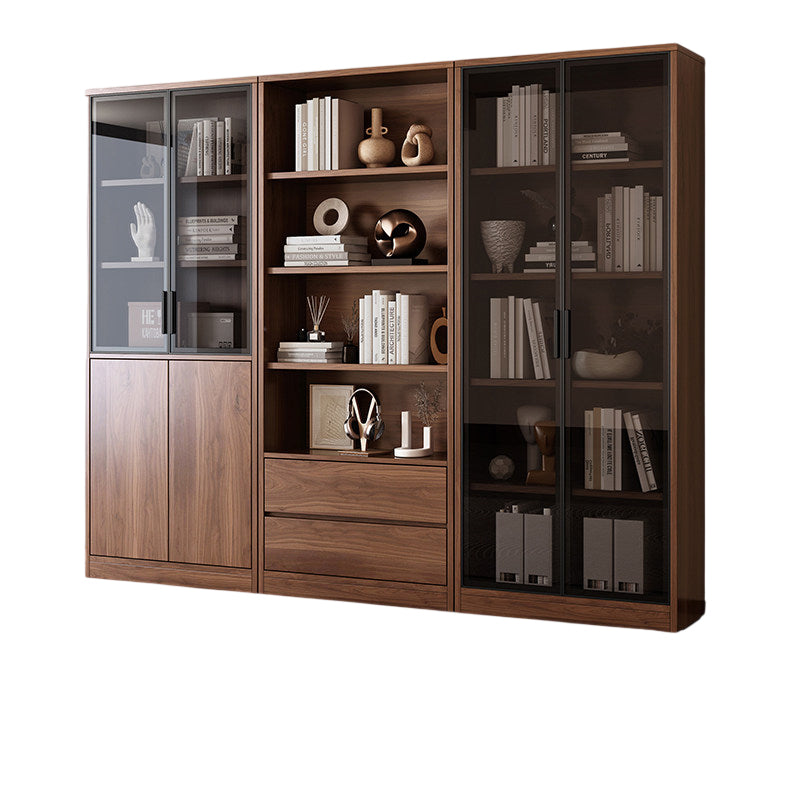 Office Bookcase Glass Door Storage Cabinet Display Unit 80–240cm