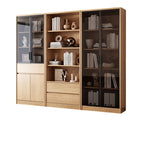 Office Bookcase Glass Door Storage Cabinet Display Unit 80–240cm
