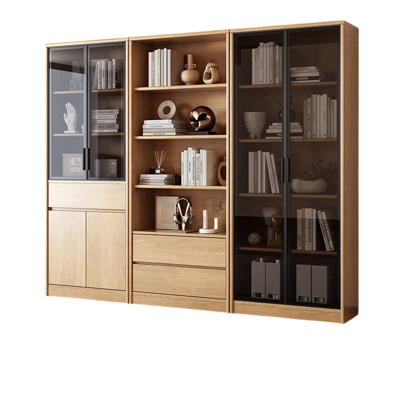 Office Bookcase Glass Door Storage Cabinet Display Unit 80–240cm