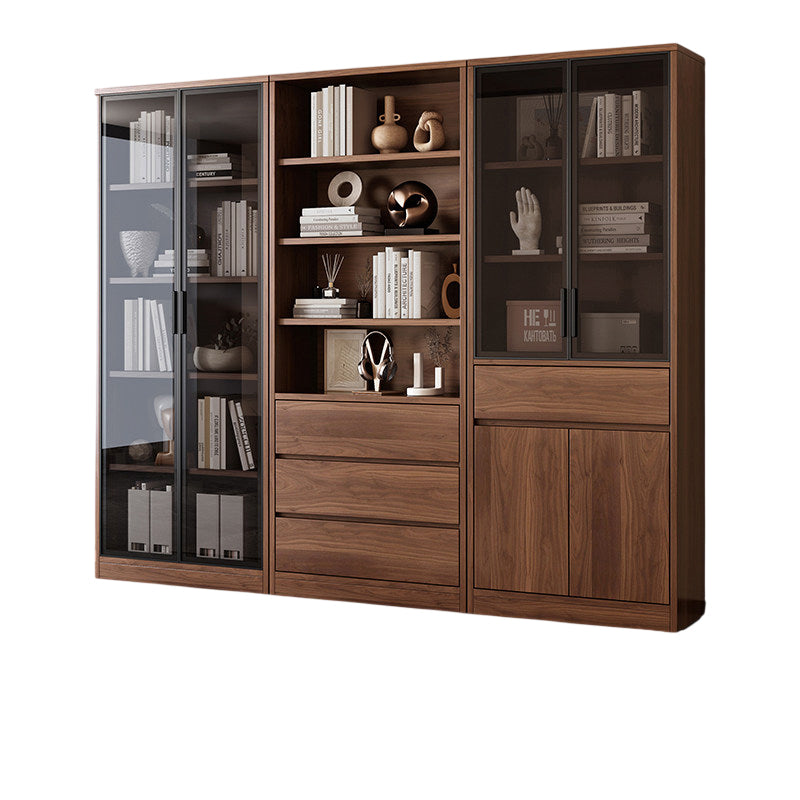 Office Bookcase Glass Door Storage Cabinet Display Unit 80–240cm