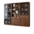 Office Bookcase Glass Door Storage Cabinet Display Unit 80–240cm