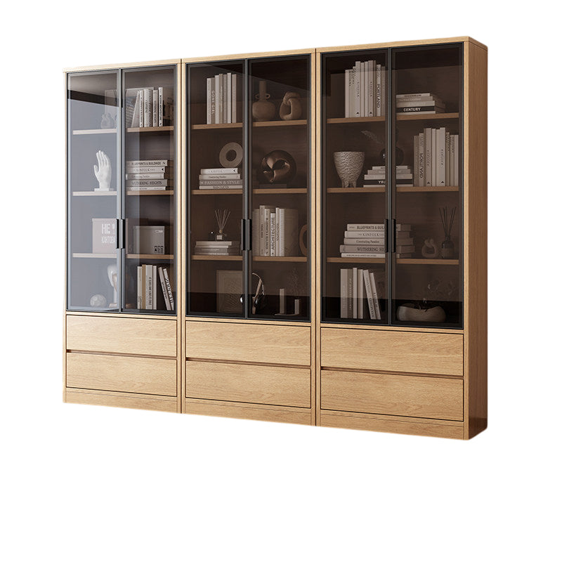 Office Bookcase Glass Door Storage Cabinet Display Unit 80–240cm