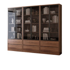 Office Bookcase Glass Door Storage Cabinet Display Unit 80–240cm