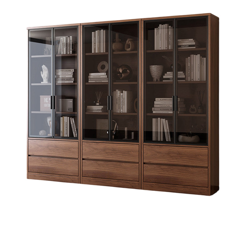 Office Bookcase Glass Door Storage Cabinet Display Unit 80–240cm