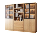 Office Bookcase Glass Door Storage Cabinet Display Unit 80–240cm
