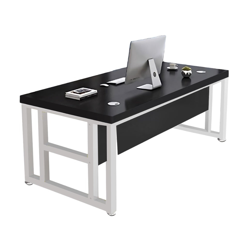 ArvionFurn Modern Office Desk with 40cm Privacy Panel, Drawer & Free CPU Holder, Optional Chair