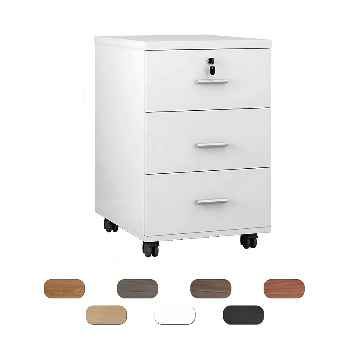 ArvionFurn Modern Office Desk with 40cm Privacy Panel, Drawer & Free CPU Holder, Optional Chair
