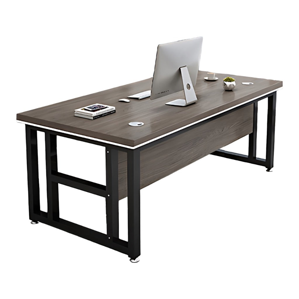 ArvionFurn Modern Office Desk with 40cm Privacy Panel, Drawer & Free CPU Holder, Optional Chair