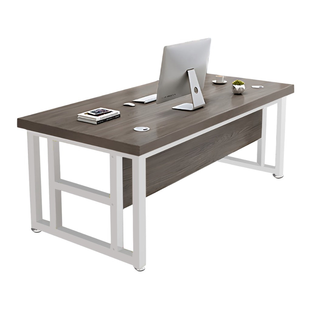 ArvionFurn Modern Office Desk with 40cm Privacy Panel, Drawer & Free CPU Holder, Optional Chair