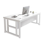 ArvionFurn Modern Office Desk with 40cm Privacy Panel, Drawer & Free CPU Holder, Optional Chair