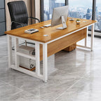 ArvionFurn Modern Office Desk with 40cm Privacy Panel, Drawer & Free CPU Holder, Optional Chair