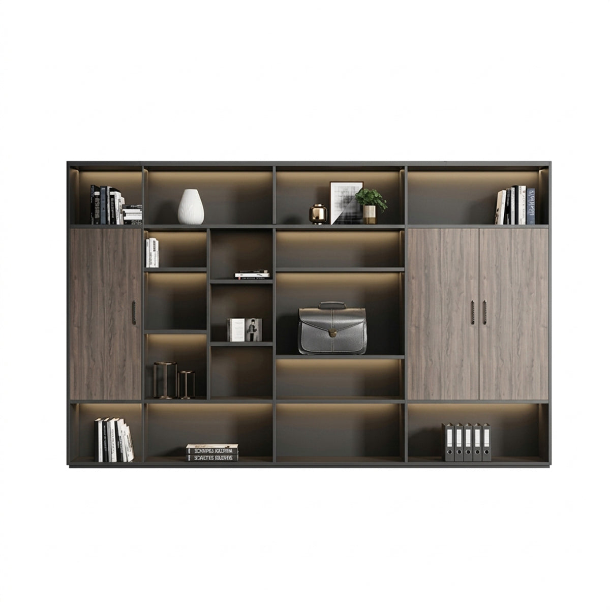 ArvionFurn Premium L-Shaped Executive Desk, 160–320cm, Optional Office Chair & Filing Cabinet