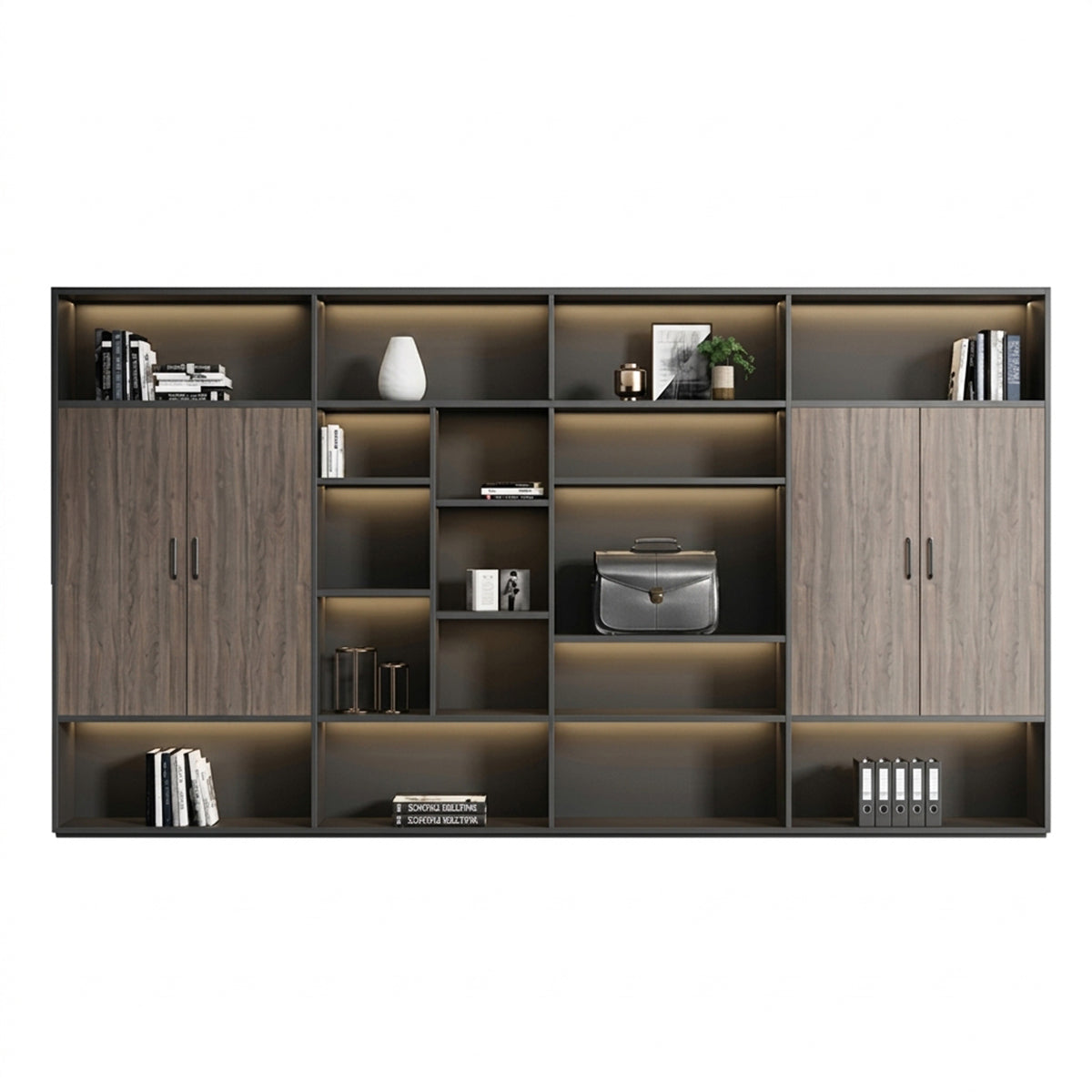 ArvionFurn Premium L-Shaped Executive Desk, 160–320cm, Optional Office Chair & Filing Cabinet