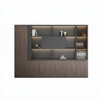 Executive Desk Set Lacquer Finish Modern Office Table 1.8–3.2m