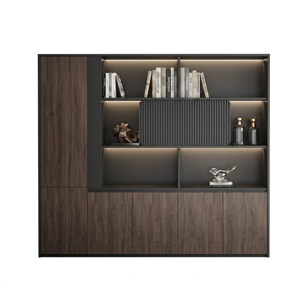 Executive Desk Set Lacquer Finish Modern Office Table 1.8–3.2m
