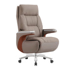 ArvionFurn Luxury L-Shaped Executive Desk, 240–350cm, Optional Office Chair & Filing Cabinet