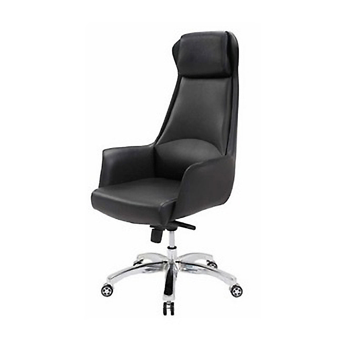 ArvionFurn Black L-Shaped Executive Desk, 180–260cm, Optional Office Chair & Filing Cabinet