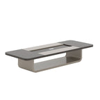 Oval Conference Table with Cable Management Box and Dual Colour Panel Design | ArvionFurn