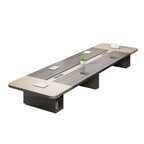 Modern Rectangular Conference Table with Cable Management and Storage Cabinets for Office Meeting Rooms