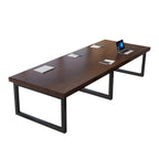 Conference Table Solid Wood Table Office Desk Rectangular Meeting Table Minimalist Desk Modern Coffee & Dining Table