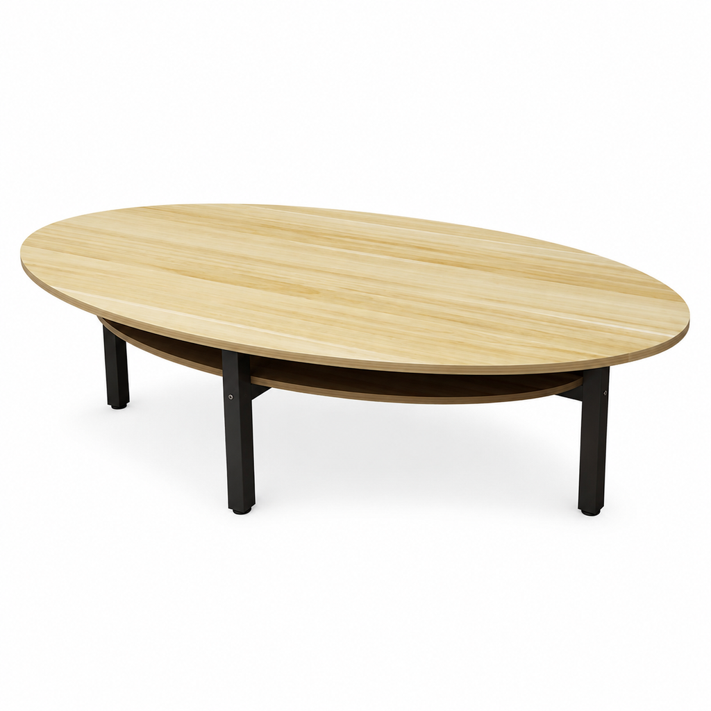 Oval Meeting Table with Smooth Edges and Custom Sizes for Modern Office Spaces | ArvionFurn