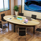 Oval Meeting Table with Smooth Edges and Custom Sizes for Modern Office Spaces | ArvionFurn