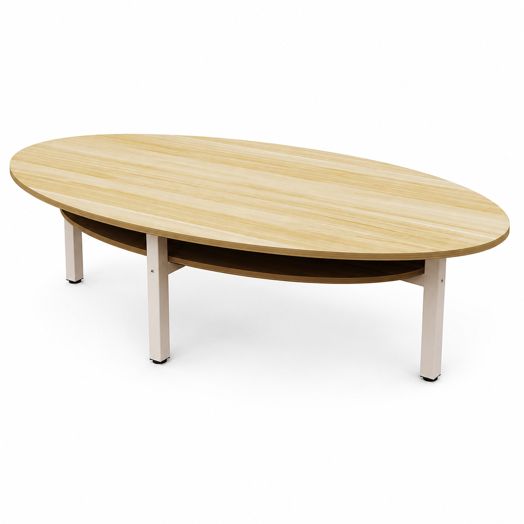 Oval Meeting Table with Smooth Edges and Custom Sizes for Modern Office Spaces | ArvionFurn