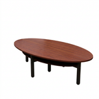 Oval Meeting Table with Smooth Edges and Custom Sizes for Modern Office Spaces | ArvionFurn