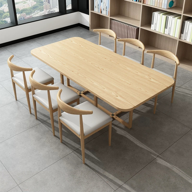 ArvionFurn Multi-Purpose Training & Meeting Table, Modern Long Table for Cafés, Libraries & Offices