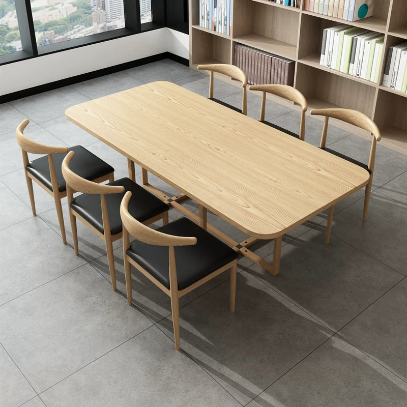 ArvionFurn Multi-Purpose Training & Meeting Table, Modern Long Table for Cafés, Libraries & Offices