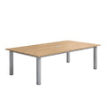 ArvionFurn Rectangular Office Meeting Table, 25mm Thick Top & Heavy-Duty Steel Legs