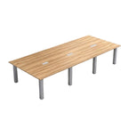 ArvionFurn Rectangular Office Meeting Table, 25mm Thick Top & Heavy-Duty Steel Legs