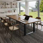 ArvionFurn Electric Height Adjustable Desk, 160–240cm Solid Wood Standing Table & 45mm Thick Top