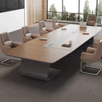 ArvionFurn Luxury Large Conference Table, 2.2–8m, 50mm Thick Two-Tone Top
