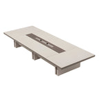 ArvionFurn Luxury Conference Table, 2.2–8m Modern Boardroom Desk with Optional Chairs