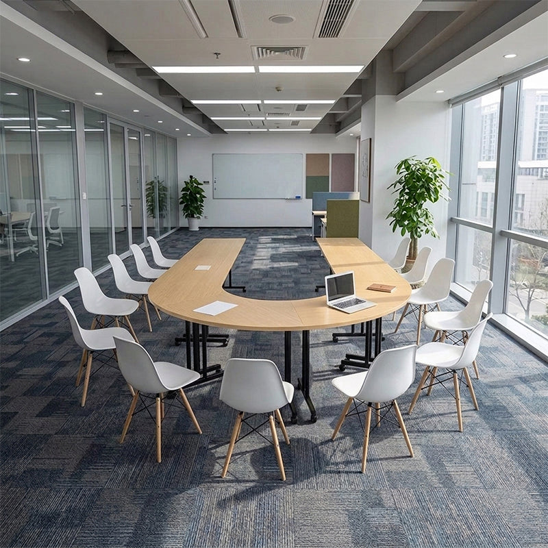 ArvionFurn Modular Conference Table, Mobile U-Shaped, Curved & Round Table Options