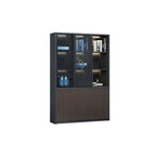 ArvionFurn Wooden Office Storage Cabinet, 80–400cm, Gray or Khaki