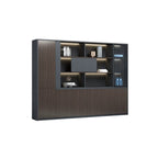 ArvionFurn Wooden Office Storage Cabinet, 80–400cm, Gray or Khaki