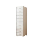 ArvionFurn Metal Storage Cabinet on Wheels, Mobile Steel Drawer Unit for Home or Office