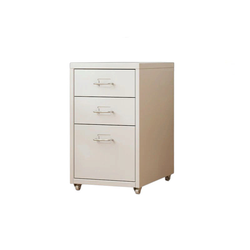 ArvionFurn Metal Storage Cabinet on Wheels, Mobile Steel Drawer Unit for Home or Office